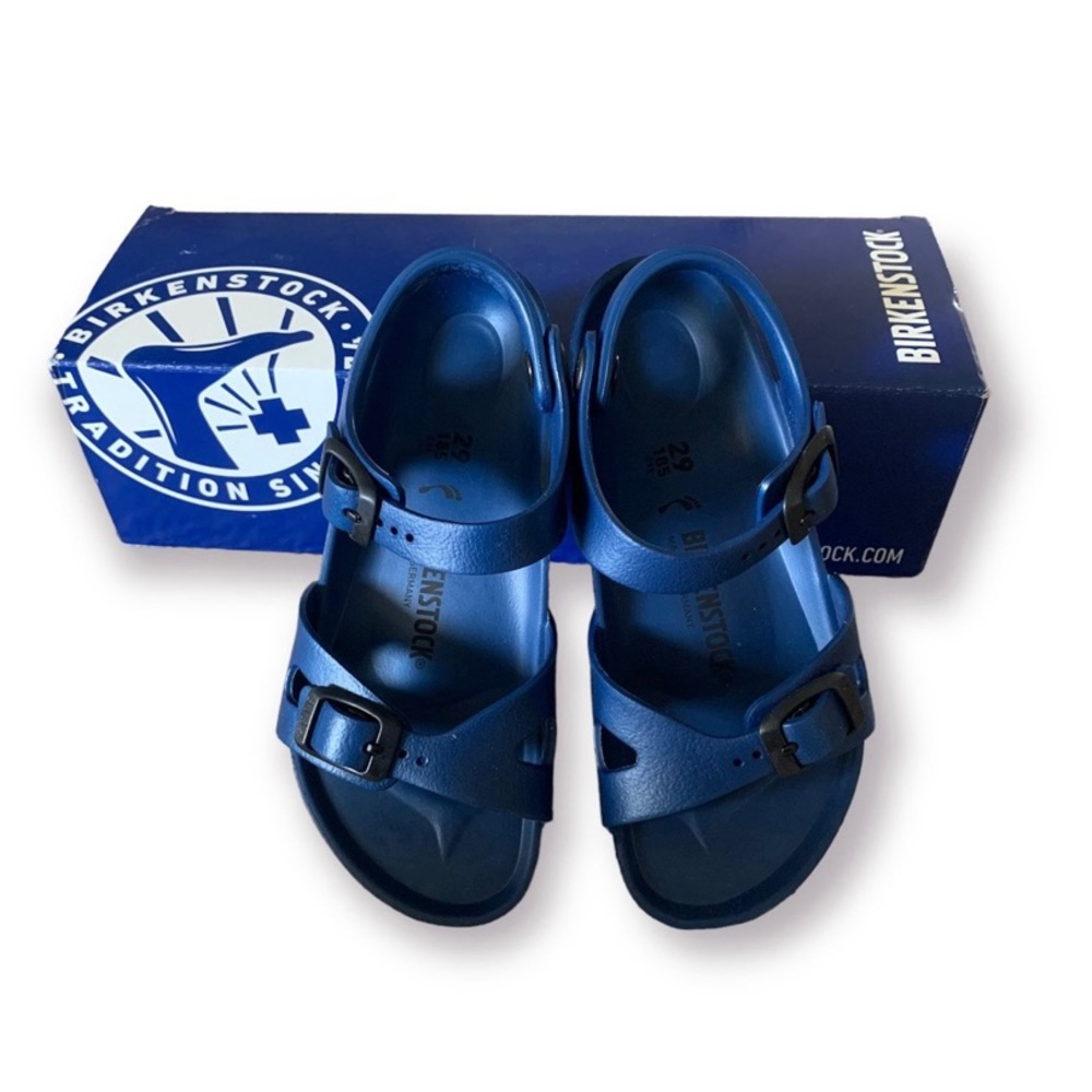 Birkenstock Rio Eva Sandals Navy Kids  US 11K , EU29 , 185mm